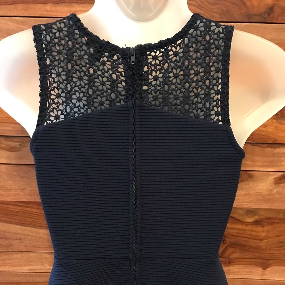Zunie navy blue fit and flare dress - Picture 10 of 13